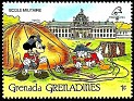 Grenadines - 1989 - Walt Disney - 1 ¢ - Multicolor - Disney, Paris - Scott 1057 - Walt Disney Paris Mickey & Donald Duck Ecole Militaire - 0